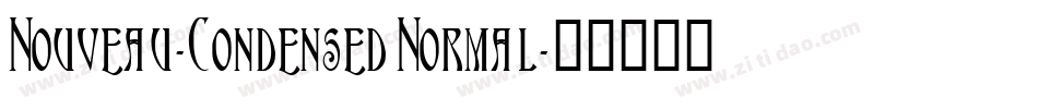 Nouveau-Condensed Normal字体转换